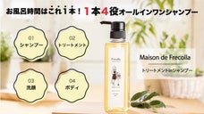 髪のプロが自信を持って送る、1本4役のオールインワンシャンプーFrecolla