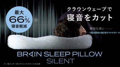 ブレインスリープ から新登場！うるさい夜を快適に。『横寝』に導く 