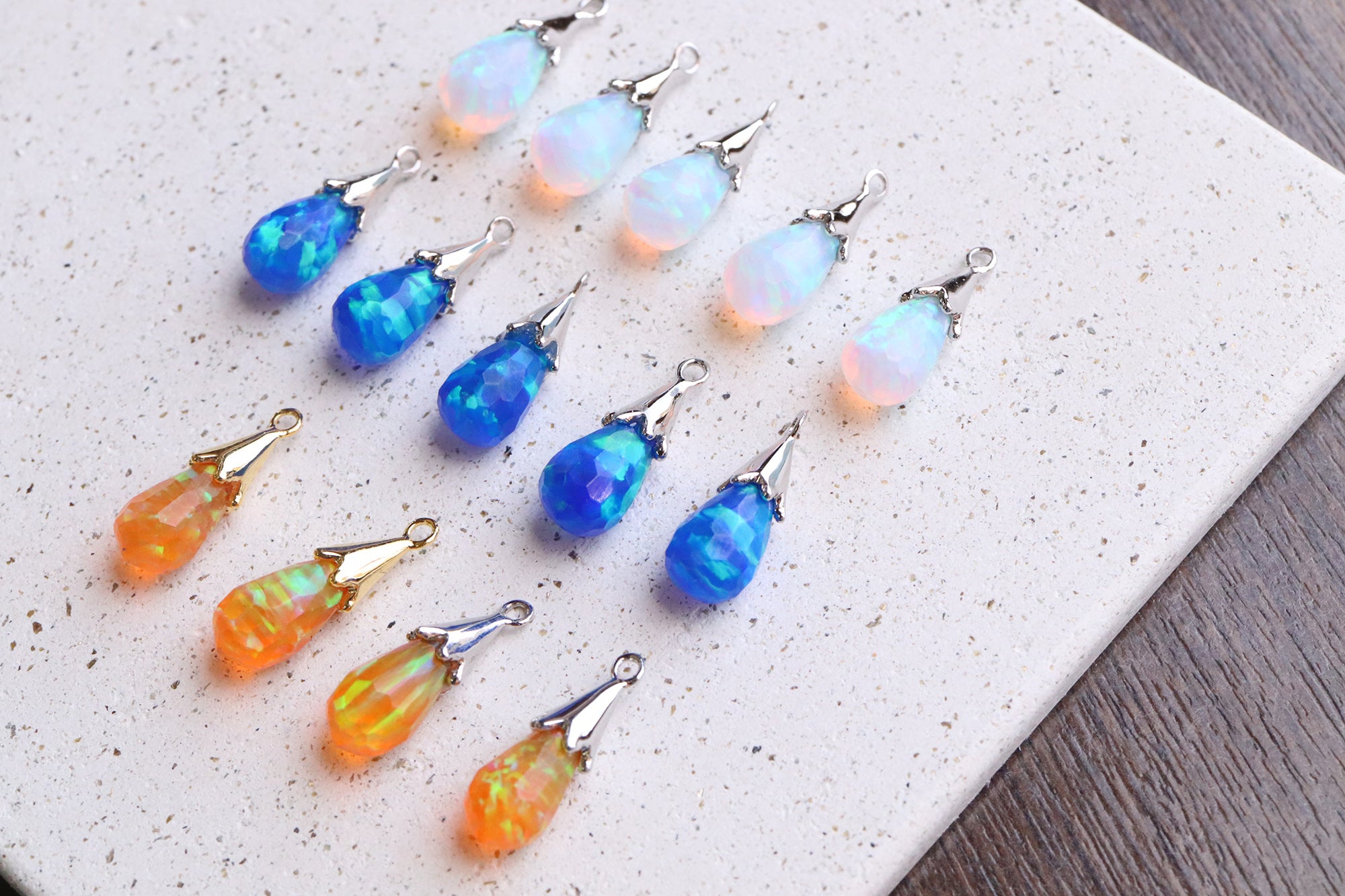 Makuake｜【虹色に輝きを放つ美しい宝石】クリエイテッドオパールの雫