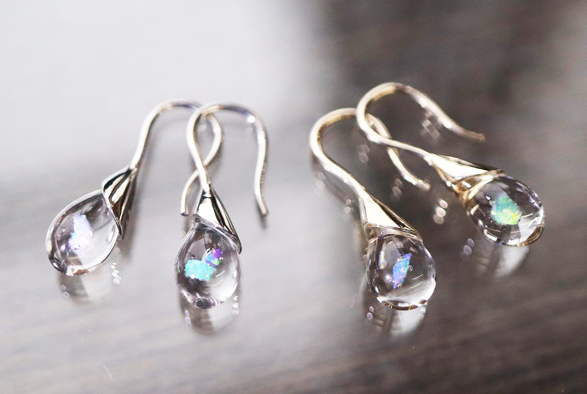 Makuake｜【虹色に輝きを放つ美しい宝石】クリエイテッドオパールの雫