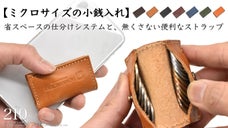 仕分けシステムを搭載したミクロな小銭入れ。キャッシュレスの相棒【210-プティ】