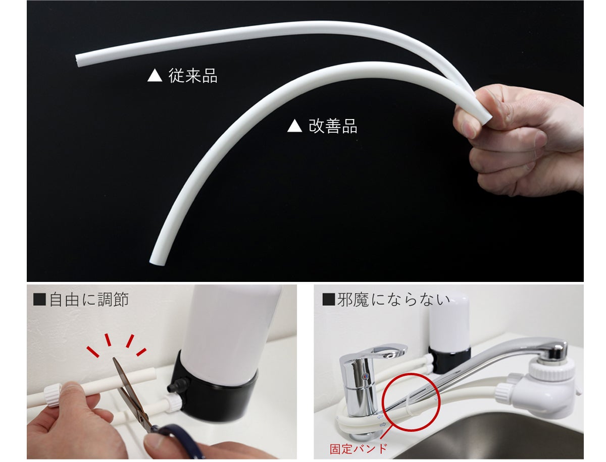 新機能【逆流洗浄】で毎日清潔で美味しい水を。約9年カートリッジ交換