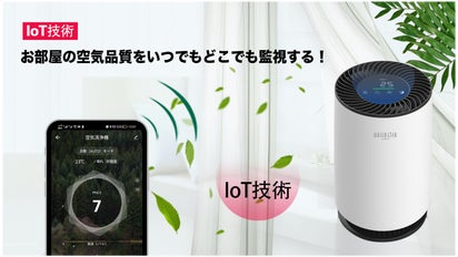 見えない空気が可視化！お手軽の価格でキレイを実感できるIoTで進化
