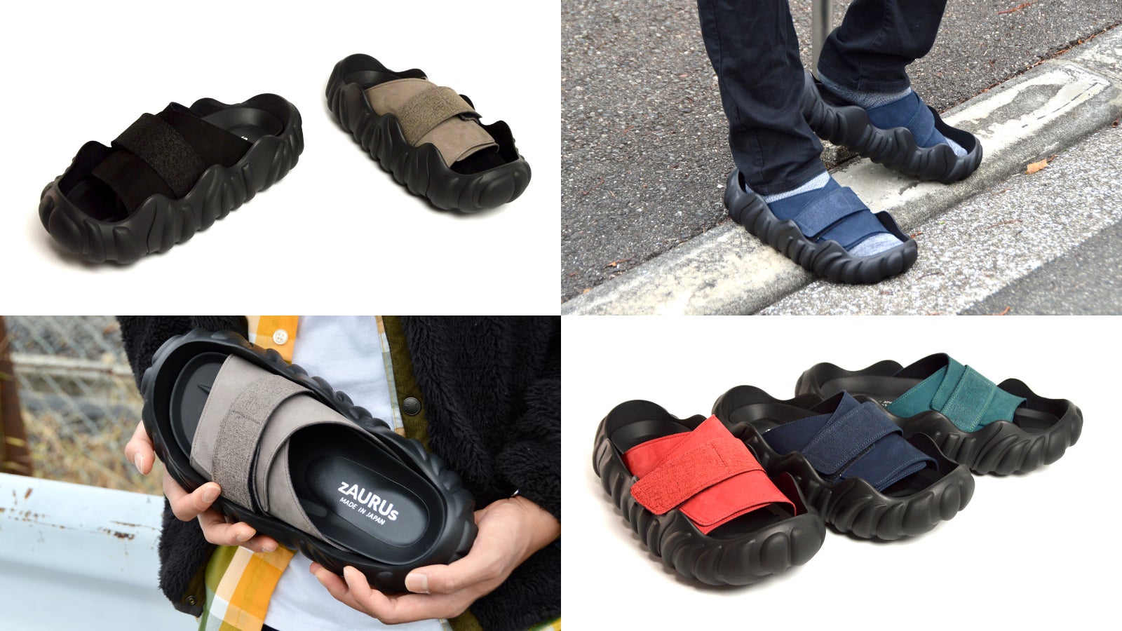スニーカーの様な履き心地！恐竜×国産レザーサンダル【zAURUs