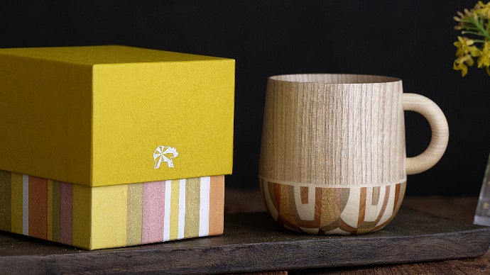 キャンプ×伝統工芸】伝統の続きをマグカップに込めて、寄木細工