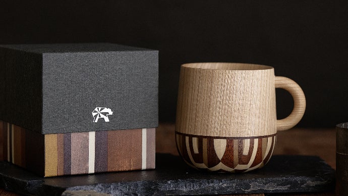 NINAHAU（ニナハウ）寄木細工のマグカップ NINAHAU（ニナハウ）寄木細工のマグカップ NINAHAU（ニナハウ）寄木