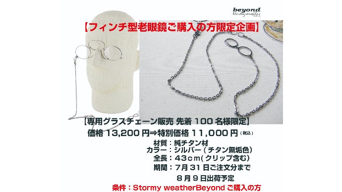 フィンチ型眼鏡200年前に欧州で流行った軽くて携帯し易い耳にかけない