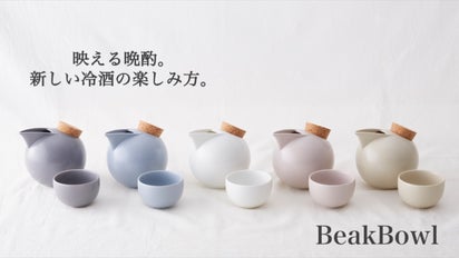 氷ポケットの付いた陶磁器製とっくり。花冷え続く