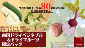 ベトナムの厳選農園からドライフルーツソムリエが作るドライベジタブル限定パック