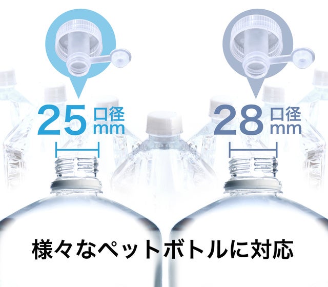 経済的×小型A4サイズ×拡張スライド！ペットボトル式の新型卓上