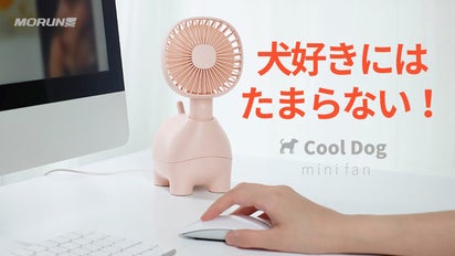 机の上の癒し。140gの超軽量ミニ扇風機！可愛いデザイン＆卓上兼用で 