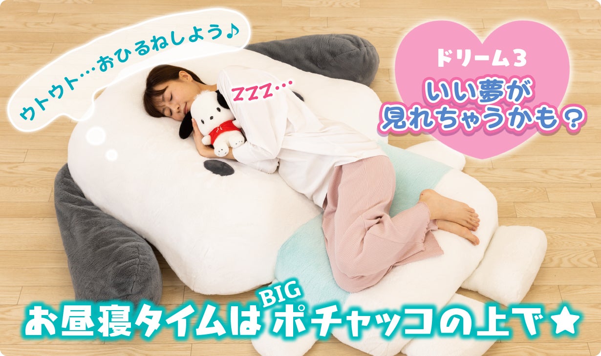 ポチャッコと暮らそう☆夢の超BIGふかふかぬいぐるみクッション