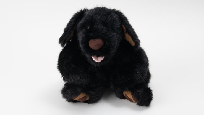 ☆大特価値下げ！大特価☆大型犬ぬいぐるみ 黒 抱きしめるたびに愛おしくなる！体重約3000g、命の重みを感じる犬の