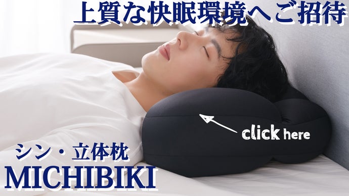 【シン・立体枕】朝まで極楽シリーズ第二弾！正しい姿勢で眠れて、超スッキリ！