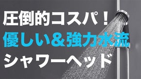 滑らかな水流で高洗浄！お手頃価格と強力な水流を兼ね備えたカラフルシャワーヘッド