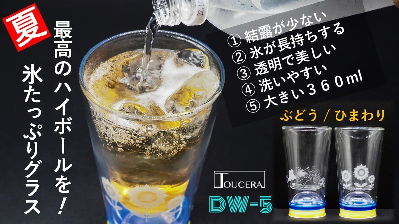 最高のハイボールを！，氷たっぷりハイボールグラス。結露が少なく、氷