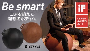 レザーの質感がインテリアに馴染む！ドイツ発の機能性を追求した洗えるバランスボール