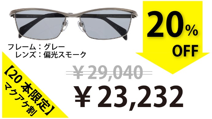 鯖江発】その一瞬を逃さない！ 速写性に優れた跳ね上げサングラス