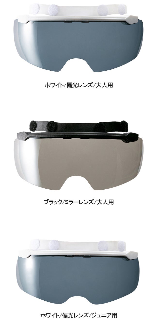 磁石で簡単着脱と保管! 変色とミラーレンズ眼鏡着用のままヘルメット
