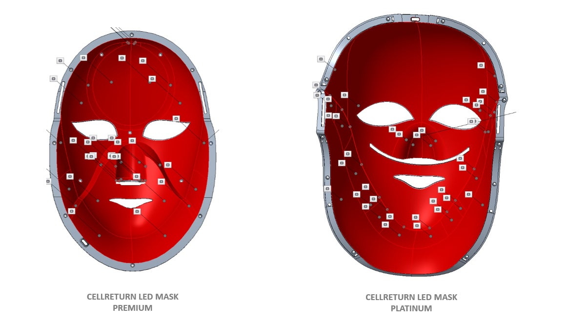Platinum led face mask cellreturn platinum mask CELLRETURN