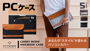 毎日持ち歩きたくなる大容量かつ汎用PCケース！キズや水から守れるウール＆レザー！