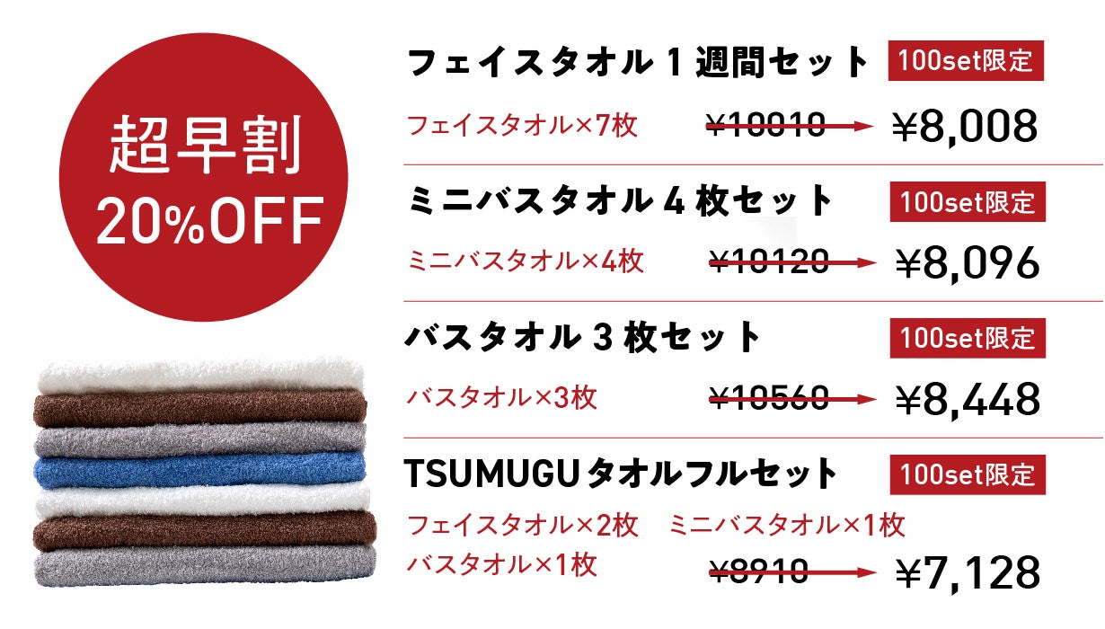 高機能×ミニマル】更に進化した日本製TSUMUGUタオルで毎日をスッキリ