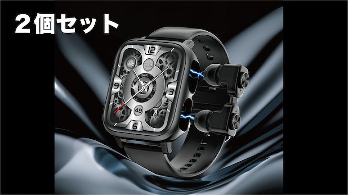 ワイヤレスイヤホンとスマートウォッチの融合。ヘルス管理とクリアな