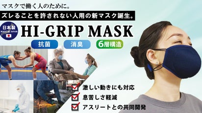 ズレることを許されない人用のマスク【HI-GRIP MASK】｜マクアケ