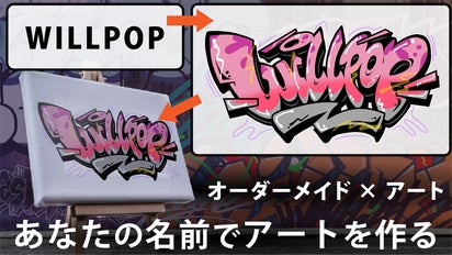 世界に一点だけ、あなたの名前から生まれるオーダーメイドアート