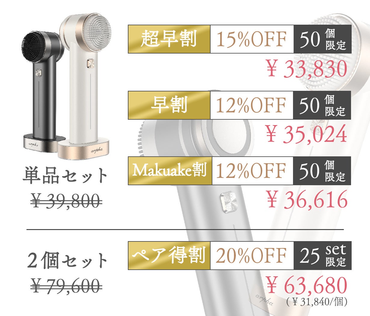1台6役！エステ級のフルコースケアを3STEPで実現【EMSチタンイオン