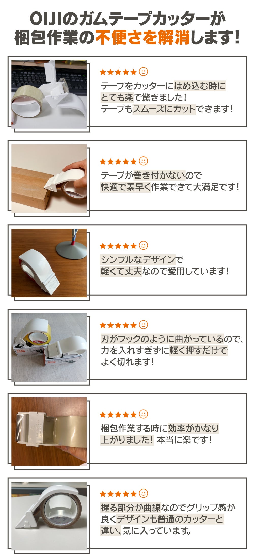 テープカッターの革命！ 開け閉めできるカバーでテープがはめやすい