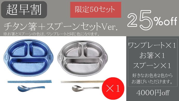 一生モノの純チタン製シリーズ第11弾「ワンプレート」～余白を埋め