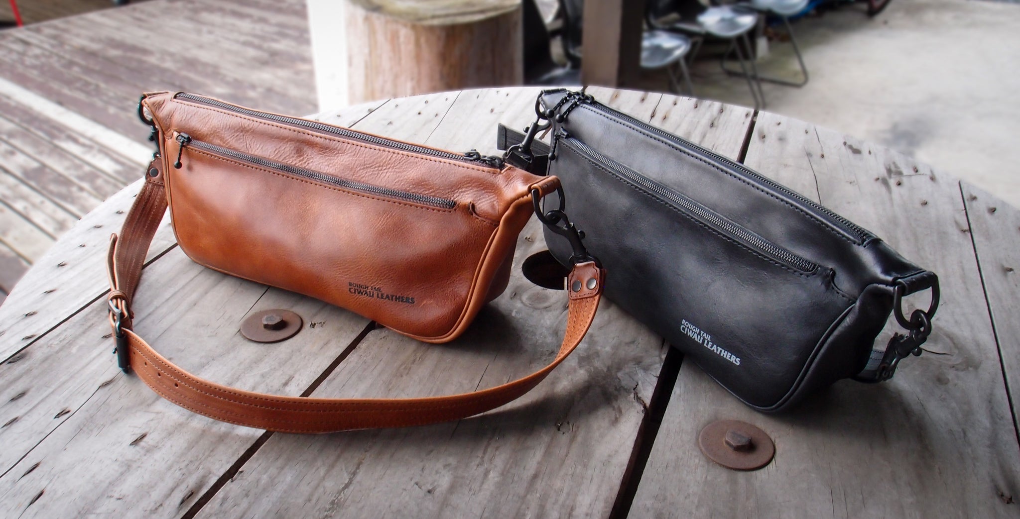TOUGHレザー ボディバッグ ブラウン MADE IN JAPANの誇り】熟練の職人が仕上げるレザーボディバッグ誕生