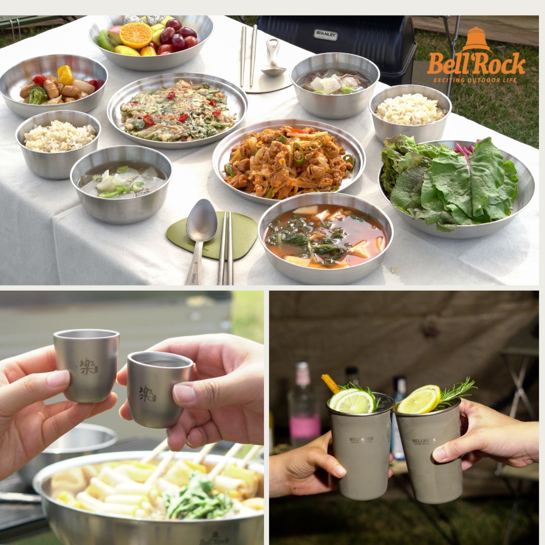 Makuake｜一生モノのキャンプ食器！ステンレス皿、タンブラー、焼酎