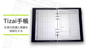 知識や経験を知的な財産として保存。働き方改革と知財化に役立つ《Tizai手帳》