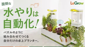 気軽にガーデニング！パズル感覚でカスタマイズできる卓上プランター「LeGrow」