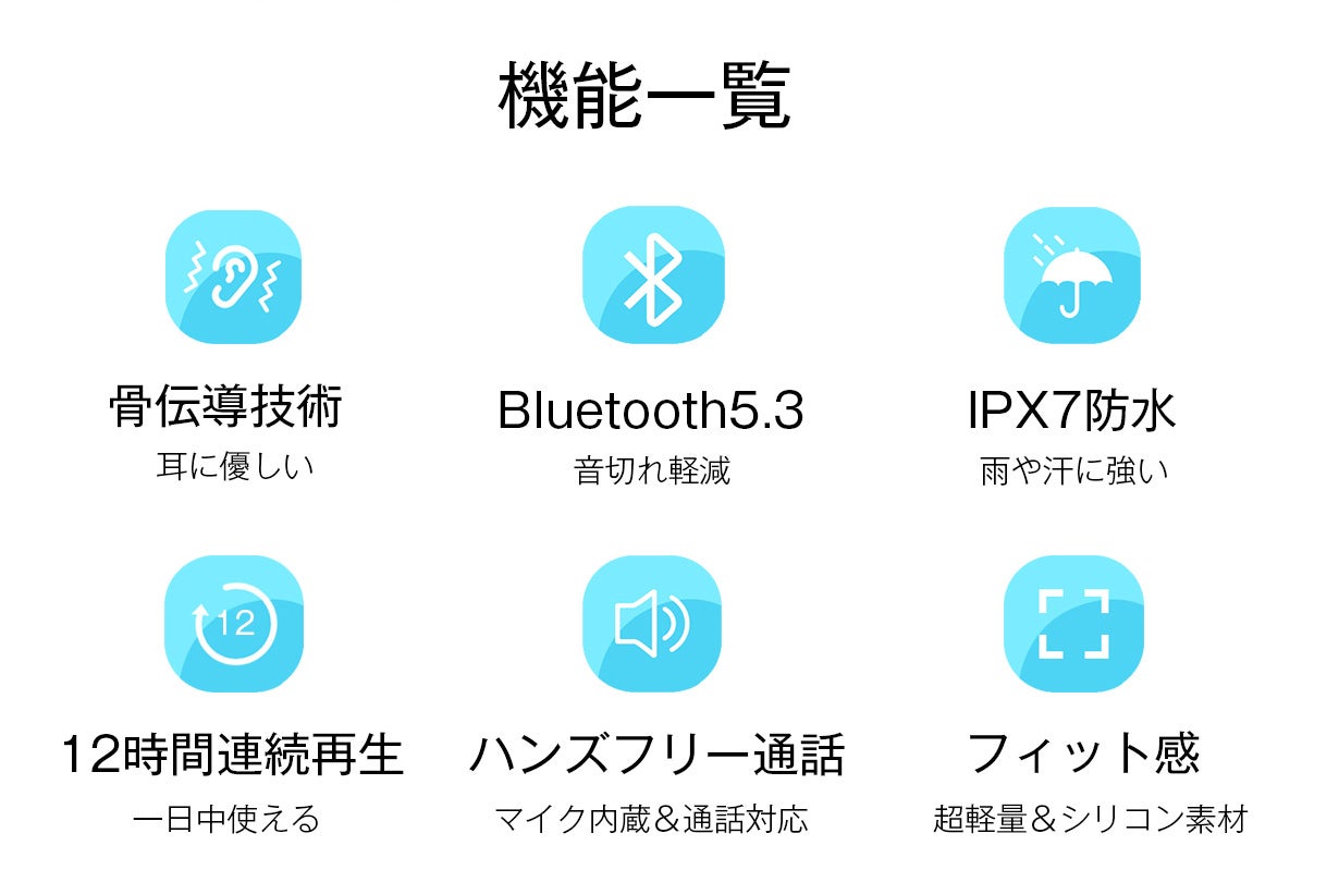 Padmate T23C 骨伝導イヤホン スポーツに生まれた新体験骨伝導イヤホン!IPX7防水＆軽量設計
