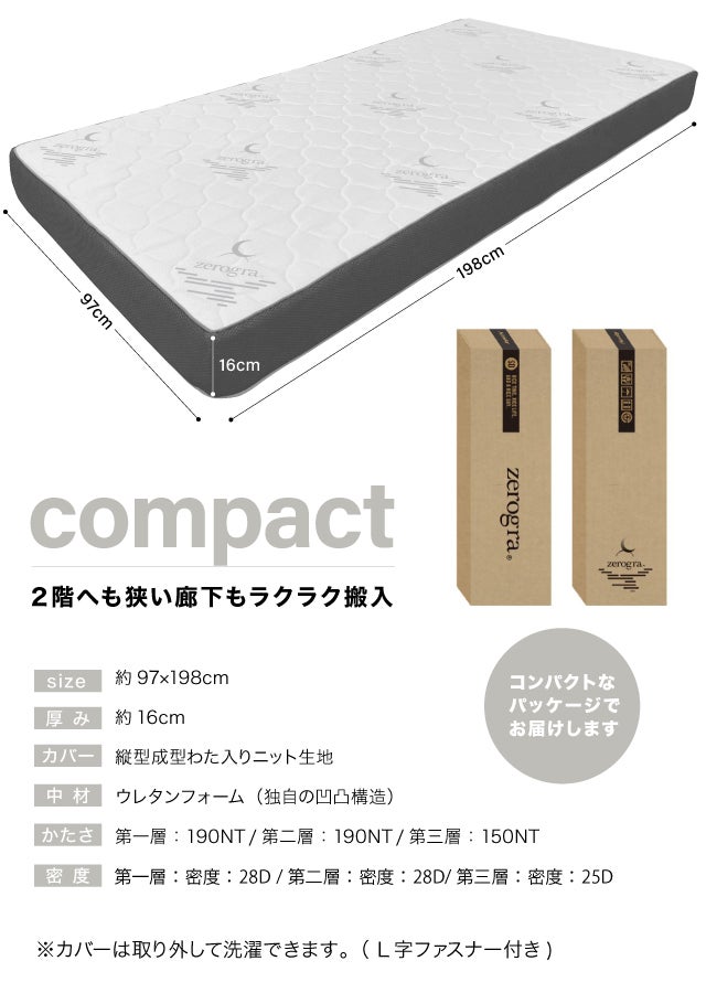 50代以上の方必見】帝人フロンティア×AQUAの2社開発マットレス