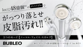 【特許技術から放たれる！】48億個のエクストリームナノバブルで未体験の洗浄力！