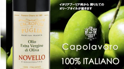 搾りたてヌーボー】イタリアでも希少な製法で造ったプーリアのオリーブ