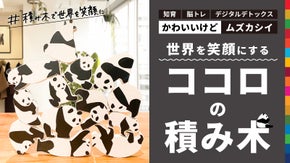 「ココロの積み木」シリーズに かわいいパンダが登場