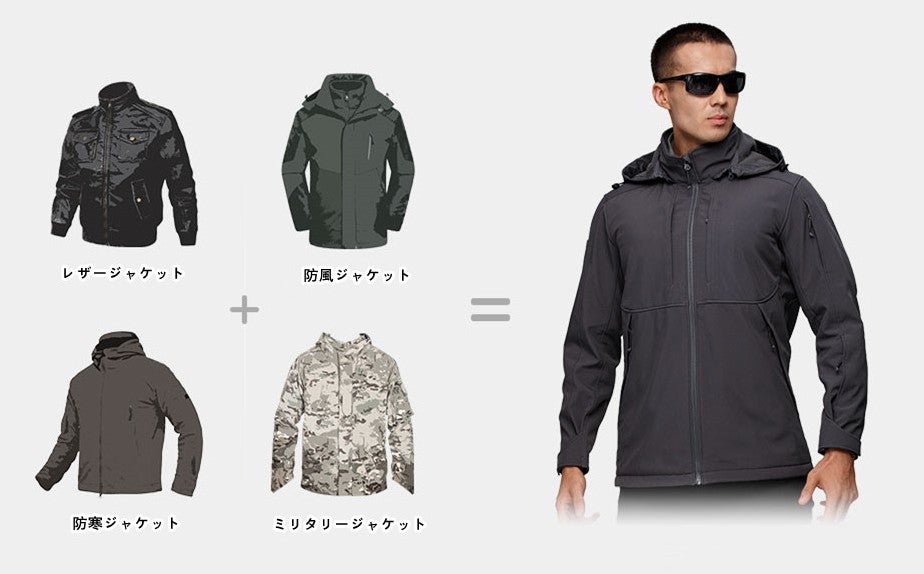 撥水機能と裏起毛でアウトドアでも1枚で活躍するジャケットEagle Claw