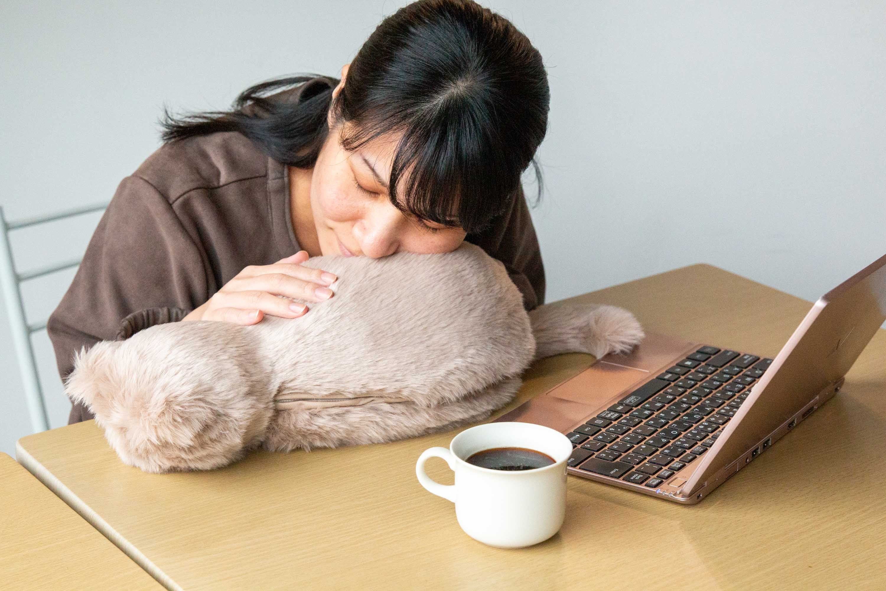 プレミアムミャウエバー ミルクティーベージュ・かぎしっぽ仕様 箱無し もっと、まるで本物に。猫と暮らすような体験ができる猫型