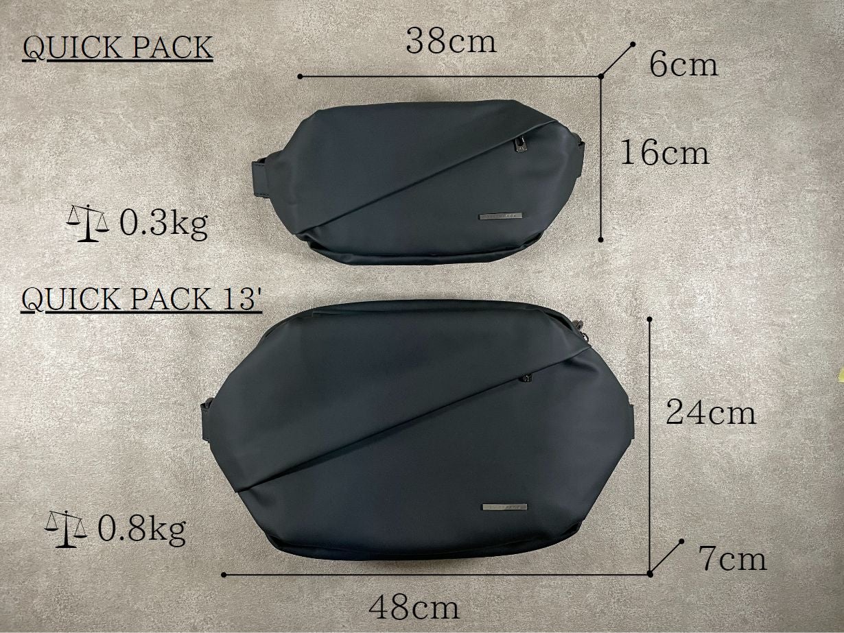 ミニマルに働く人のためのワーカーズボディバッグ_QUICK PACK13