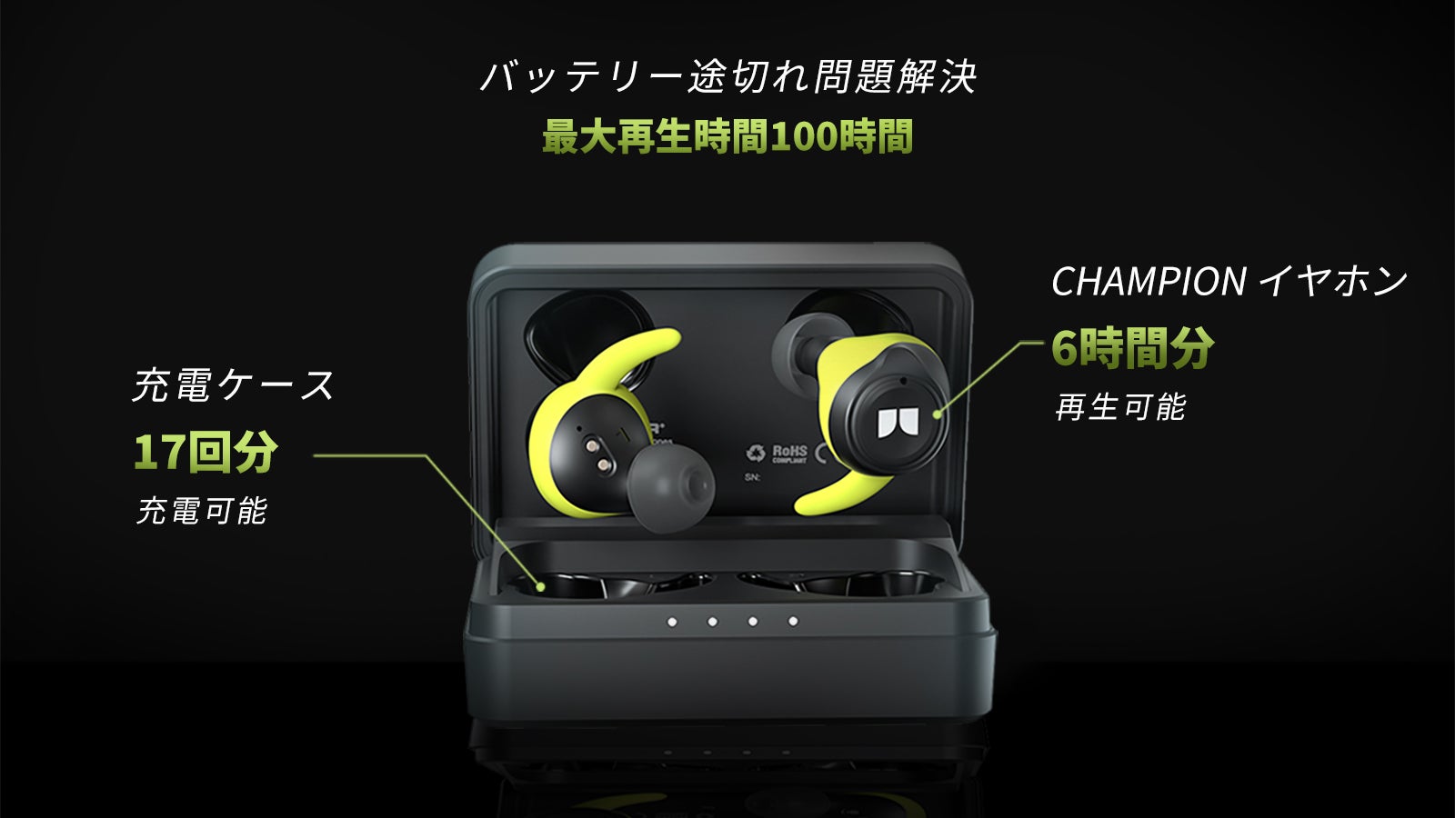 水泳にも対応！MONSTERが贈るスポーツ用完全ワイヤレスイヤホン