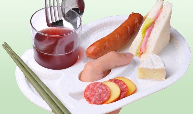 竹から生まれた抗菌トレー】アウトドア・パーティに パレットトレー 