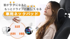 自分の姿勢に合わせて調整可能　まるでファーストクラスの心地よさ。車用ネックパッド