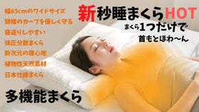 新・秒睡まくらHOT！これ1つでふわっと温かい♪ 快適な睡眠を目指し開発した枕