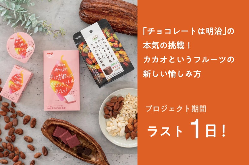 Makuake｜日常にカカオ香る贅沢な一杯を。板チョコで作る、明治の