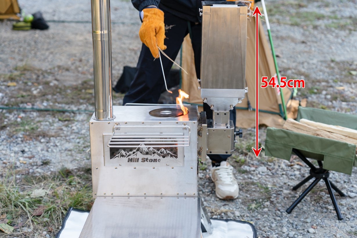 心も食欲も満たされる！！薪ストーブ＆ステンレステーブルセット